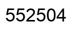Number 552504 black image