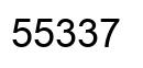 Number 55337 black image