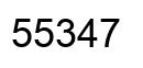 Number 55347 black image