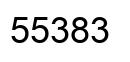 Number 55383 black image