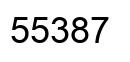 Number 55387 black image
