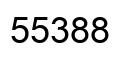 Number 55388 black image