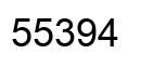 Number 55394 black image