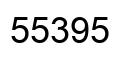 Number 55395 black image