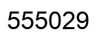 Number 555029 black image