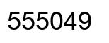 Number 555049 black image
