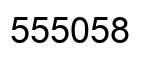 Number 555058 black image