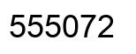 Number 555072 black image