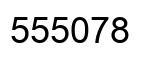 Number 555078 black image