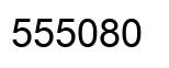 Number 555080 black image
