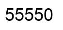 Number 55550 black image