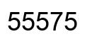 Number 55575 black image