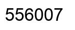 Number 556007 black image