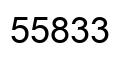 Number 55833 black image