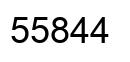 Number 55844 black image
