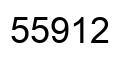 Number 55912 black image