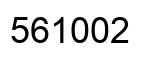 Number 561002 black image