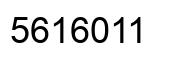 Number 5616011 black image