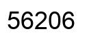 Number 56206 black image