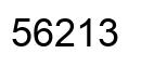 Number 56213 black image