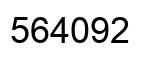 Número 564092 imagen negro