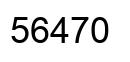 Number 56470 black image