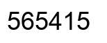 Number 565415 black image