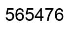 Number 565476 black image