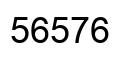 Number 56576 black image