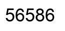 Number 56586 black image