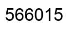 Number 566015 black image