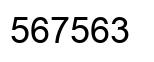 Number 567563 black image