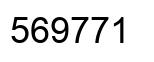 Number 569771 black image