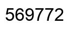 Número 569772 imagen negro