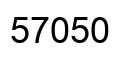 Number 57050 black image