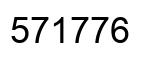 Number 571776 black image