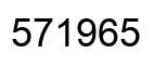 Number 571965 black image