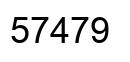 Number 57479 black image