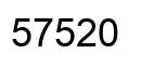 Número 57520 imagen negro