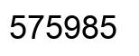 Número 575985 imagen negro