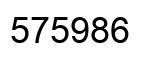 Número 575986 imagen negro