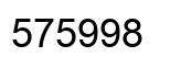 Número 575998 imagen negro