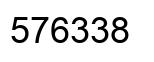 Number 576338 black image