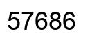 Number 57686 black image