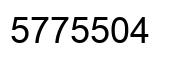 Número 5775504 imagen negro