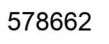 Número 578662 imagen negro