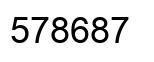 Número 578687 imagen negro