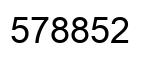 Number 578852 black image