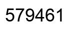 Número 579461 imagen negro