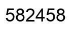 Número 582458 imagen negro